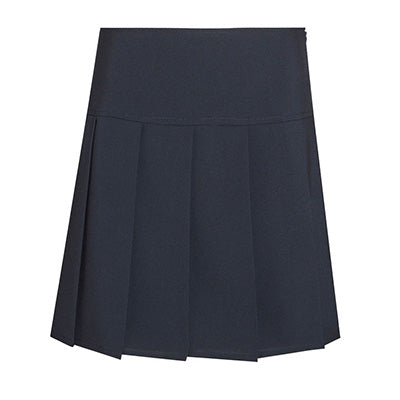 Navy Eco Drop Waist Pleated Skirt (8)