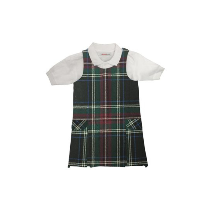 Tunique à plis latéraux en tartan FCT (4)