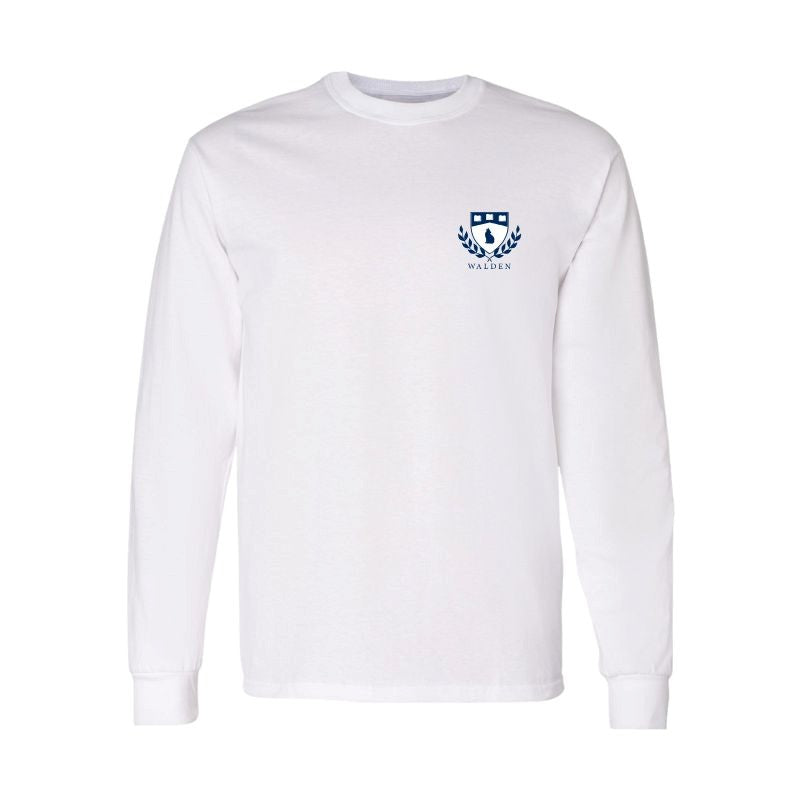 White Walden Long Sleeve Gym T-Shirt (YXS)