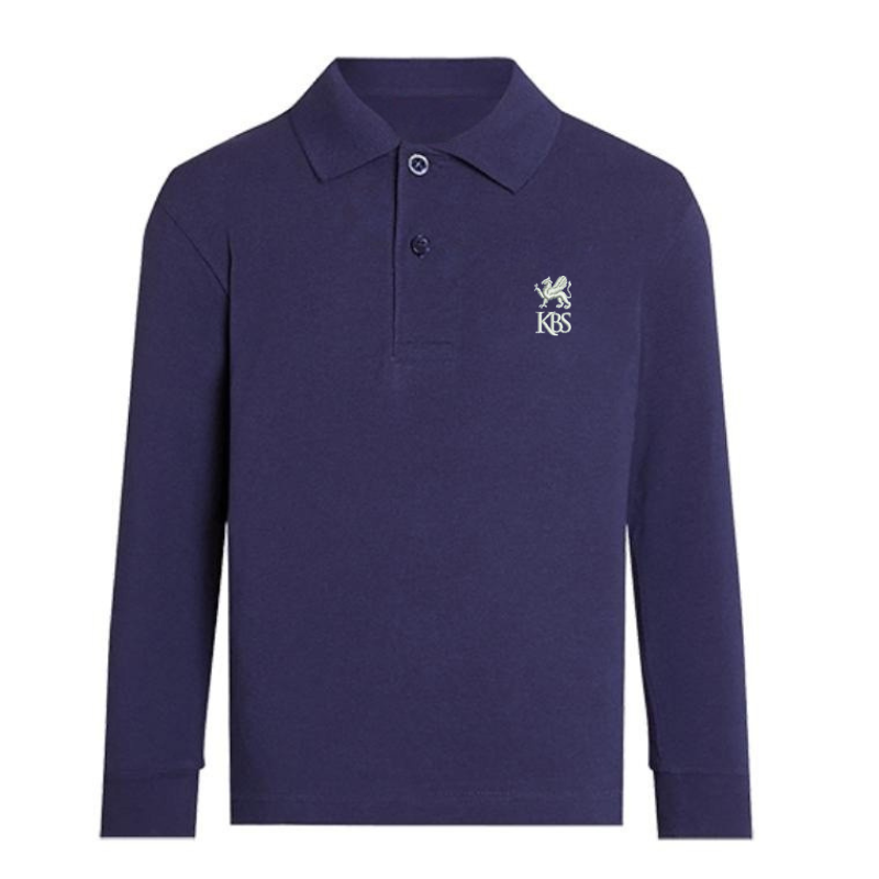 KBS Navy Premium Long Sleeve Polo (7)
