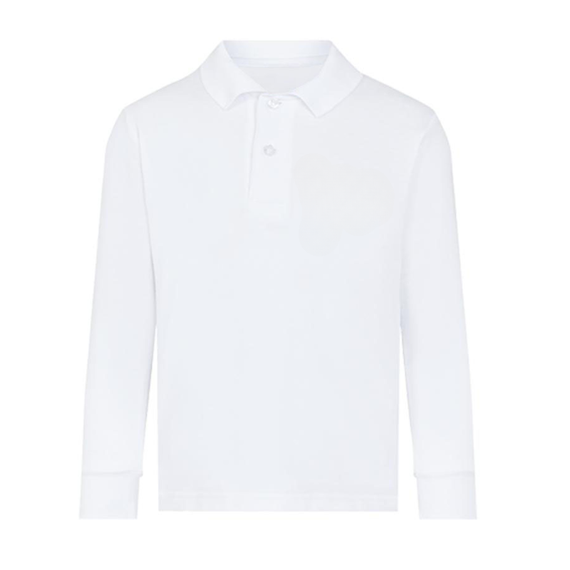 White Premium Long Sleeve Polo (9)