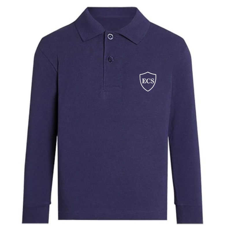 ECS Navy Premium Long Sleeve Polo (5)