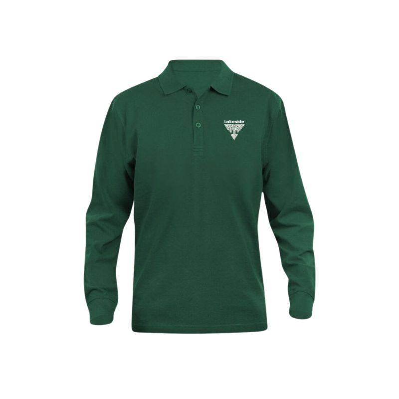 Green Premium Long Sleeve Polo (LSM 3)