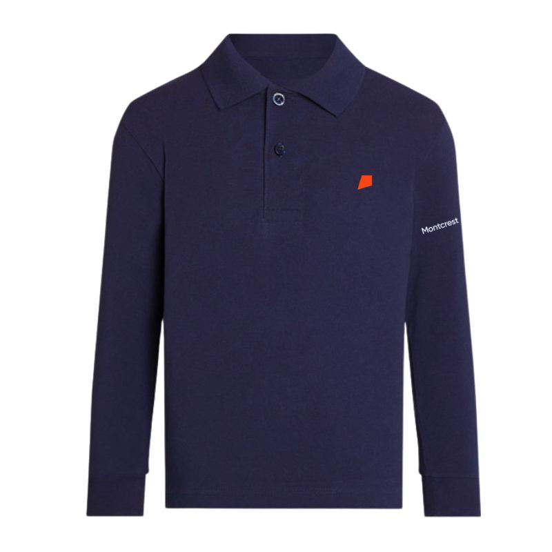 MST Navy Premium Long Sleeve Polo (AL)