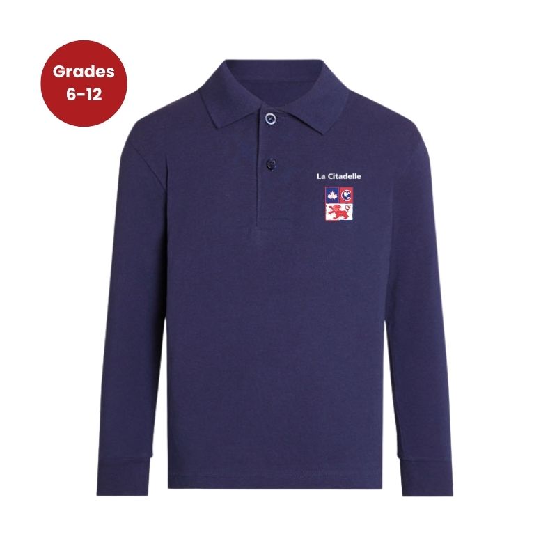 LCA Navy Premium Long Sleeve Polo (2XL)
