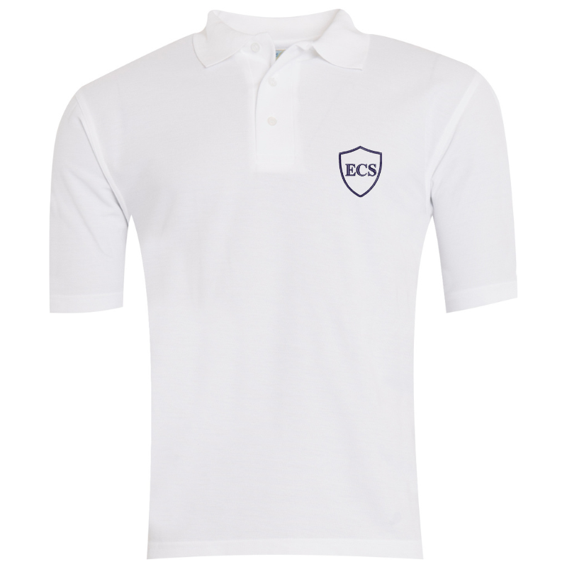ECS White Premium Short Sleeve Polo (13)