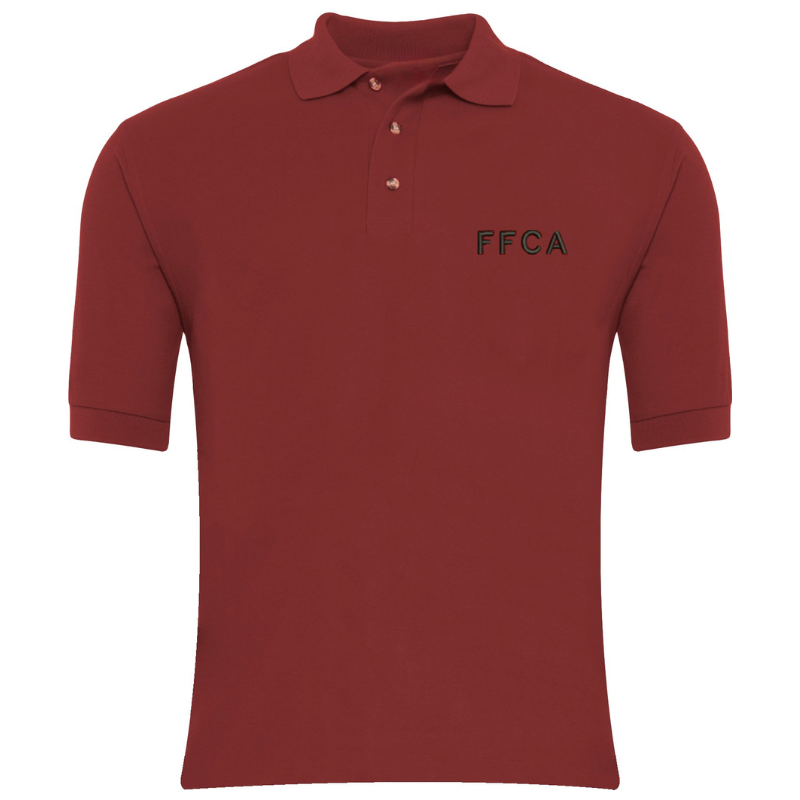 Polo à manches courtes FCA Premium bordeaux (13)