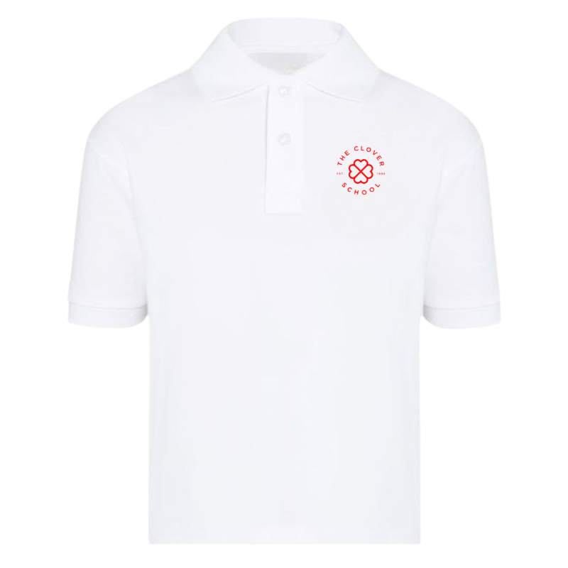 White Premium Short Sleeve Polo (AXL)