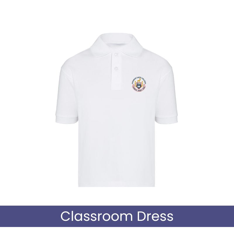 RLC White Premium Short Sleeve Polo (AL)