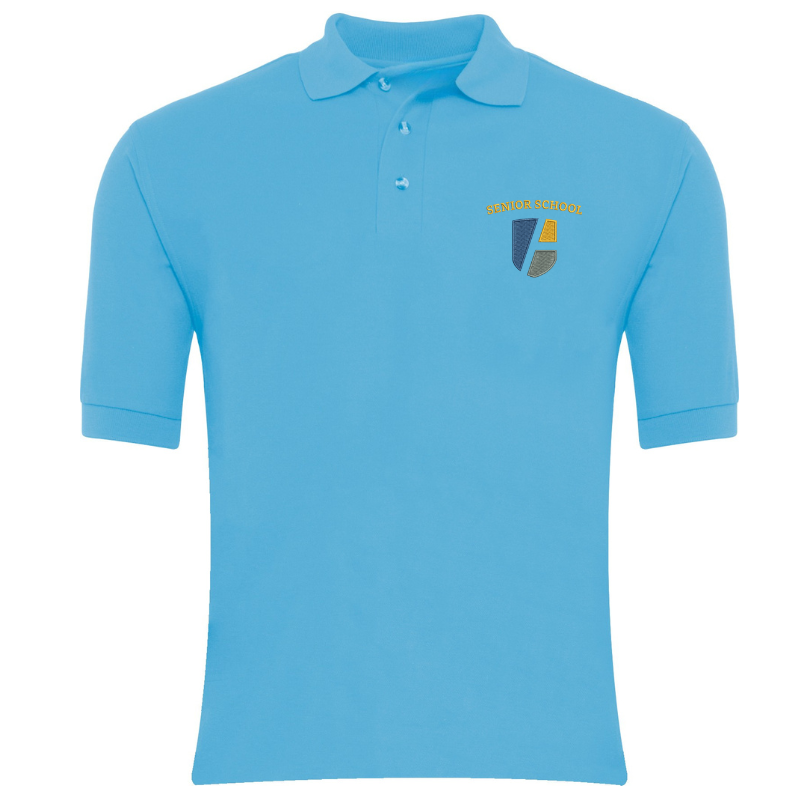 UA0 Light Blue Premium Short Sleeve Polo (AM)