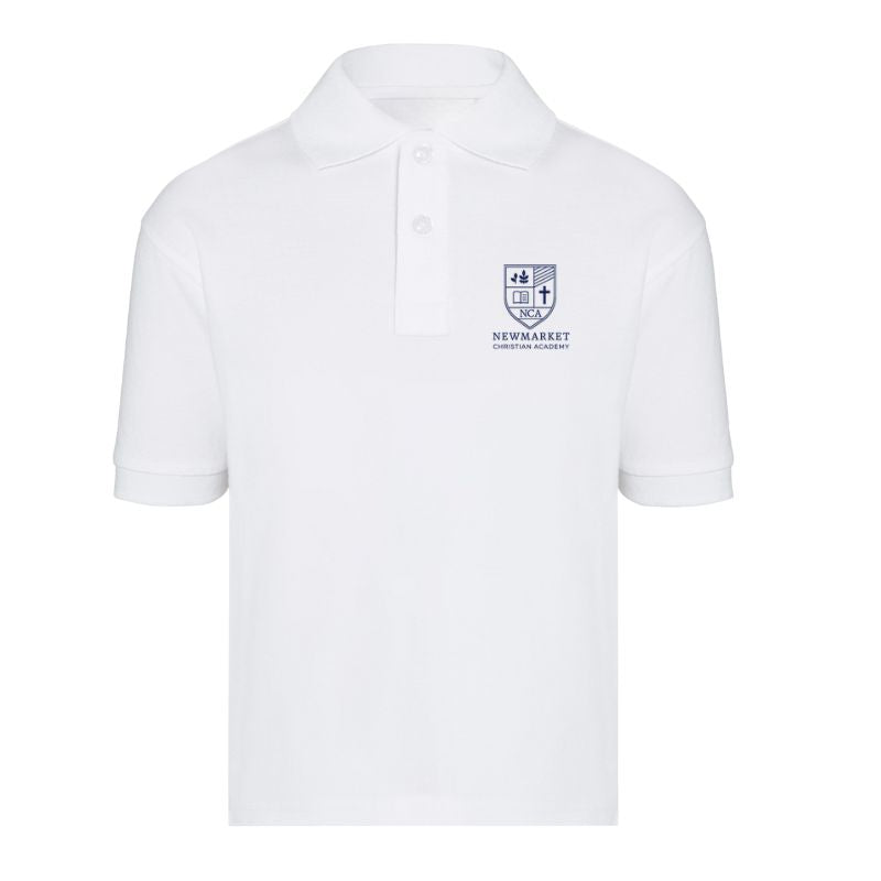 NWC White Premium Short Sleeve Polo (AL)