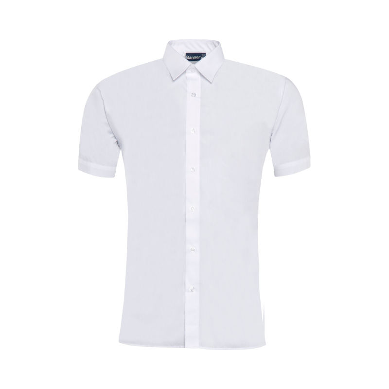 White Short Sleeve Formal Blouse (34)