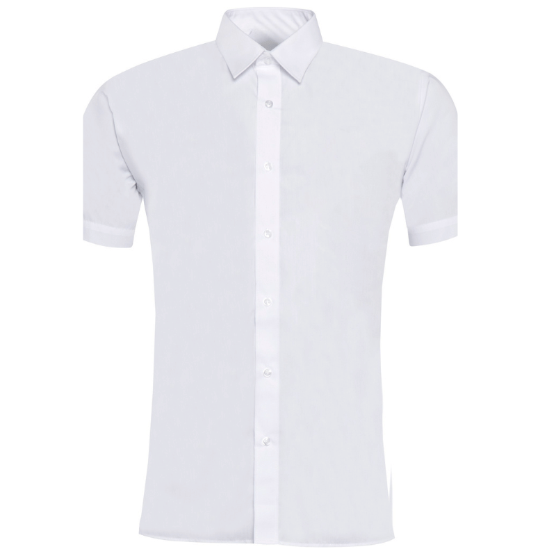 White Luxe Cotton Rich Short Sleeve Blouse - W (46)