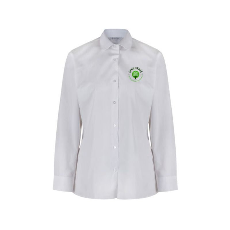 White Long Sleeve Katie Collar Blouse (RTM 22)