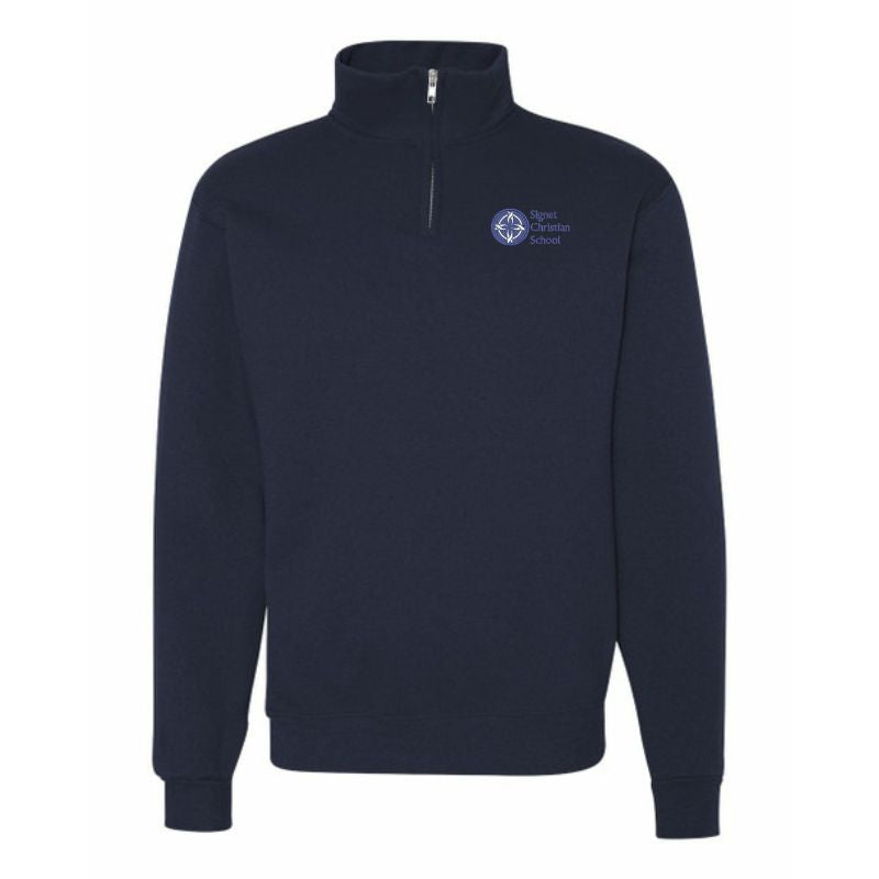 SCS Navy 1/4 Zip Sweatshirt (AM)