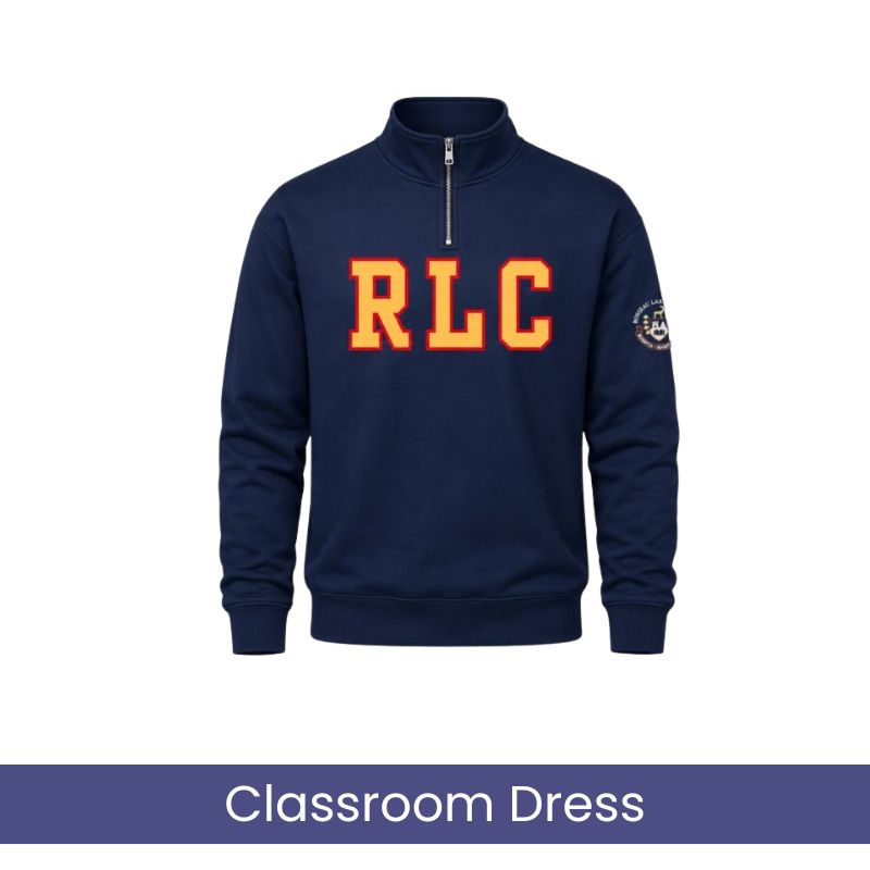 Navy 1/4 Zip Sweatshirt (RLC AL)