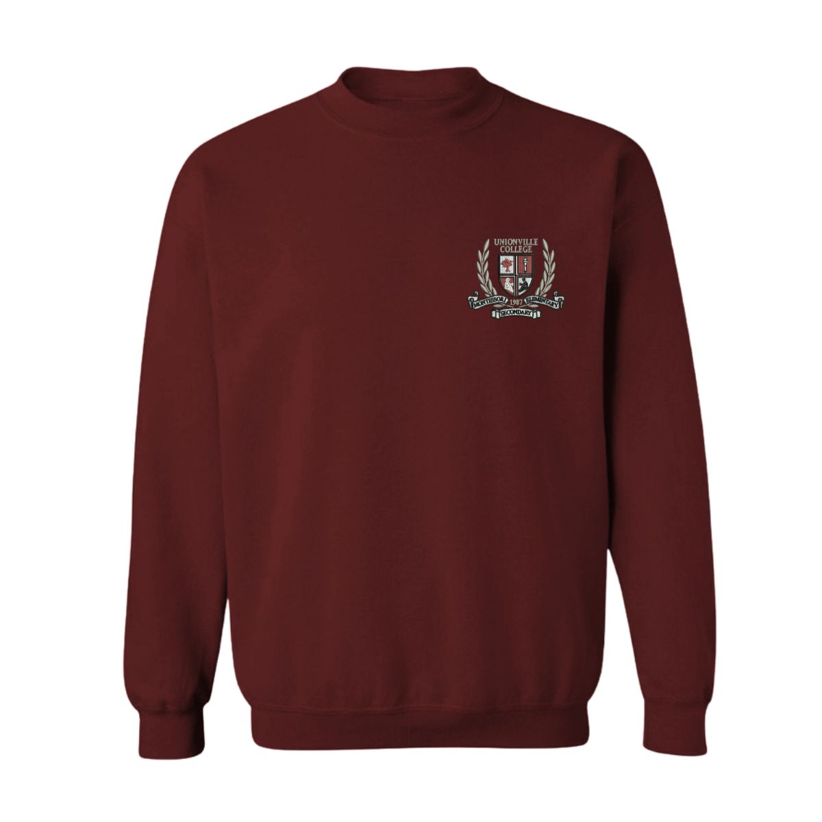UM0 Burgundy Raglan Crewneck Sweatshirt (7)