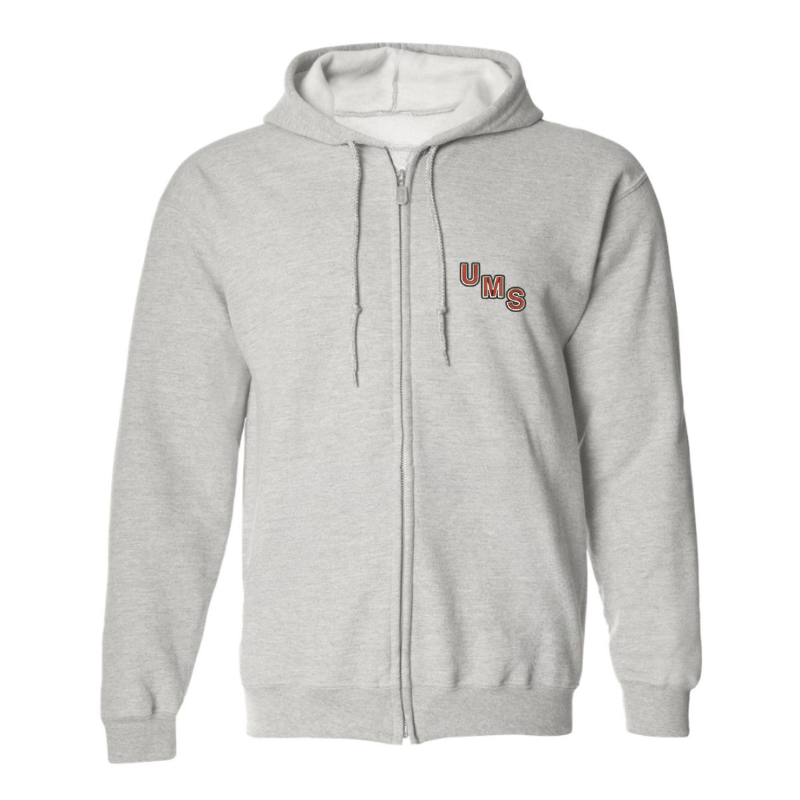 Grey UB0 Full Zip Hoodie (9)