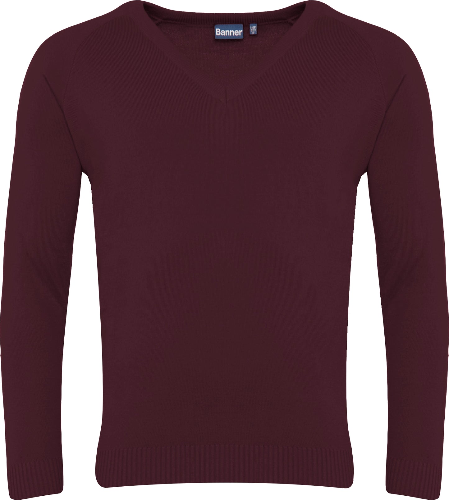 Burgundy V-Neck Sweater (30)