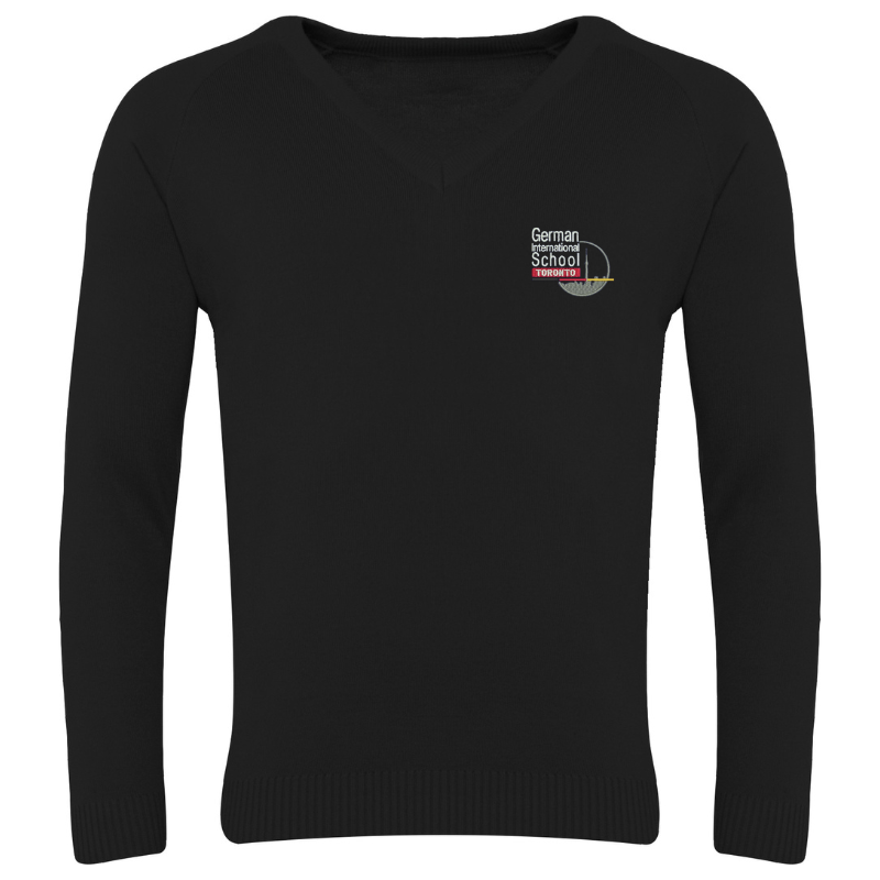 GIS Black V-Neck Sweater (28)