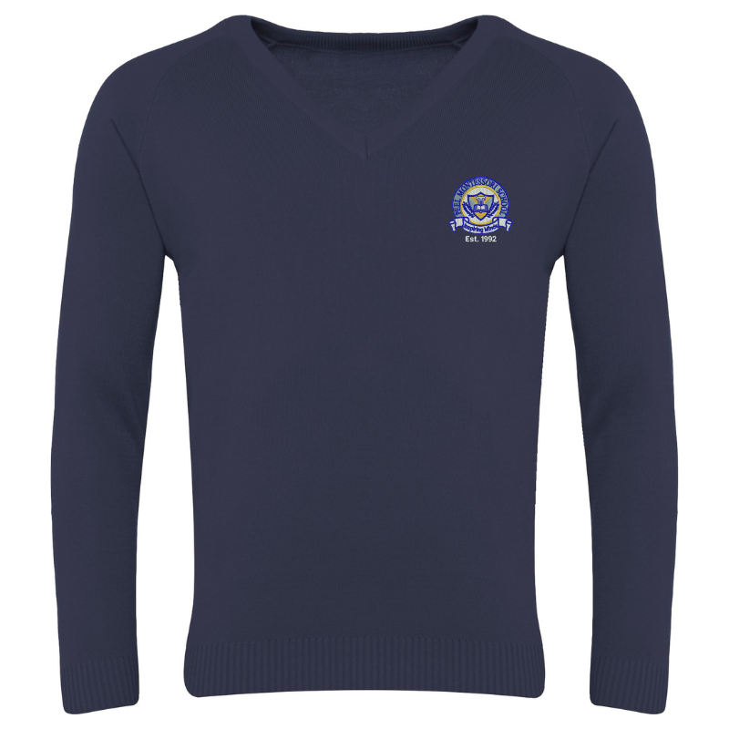 PMS Navy V-Neck Sweater (26)