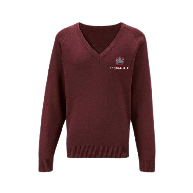 SMM Burgundy V-Neck Sweater (26)