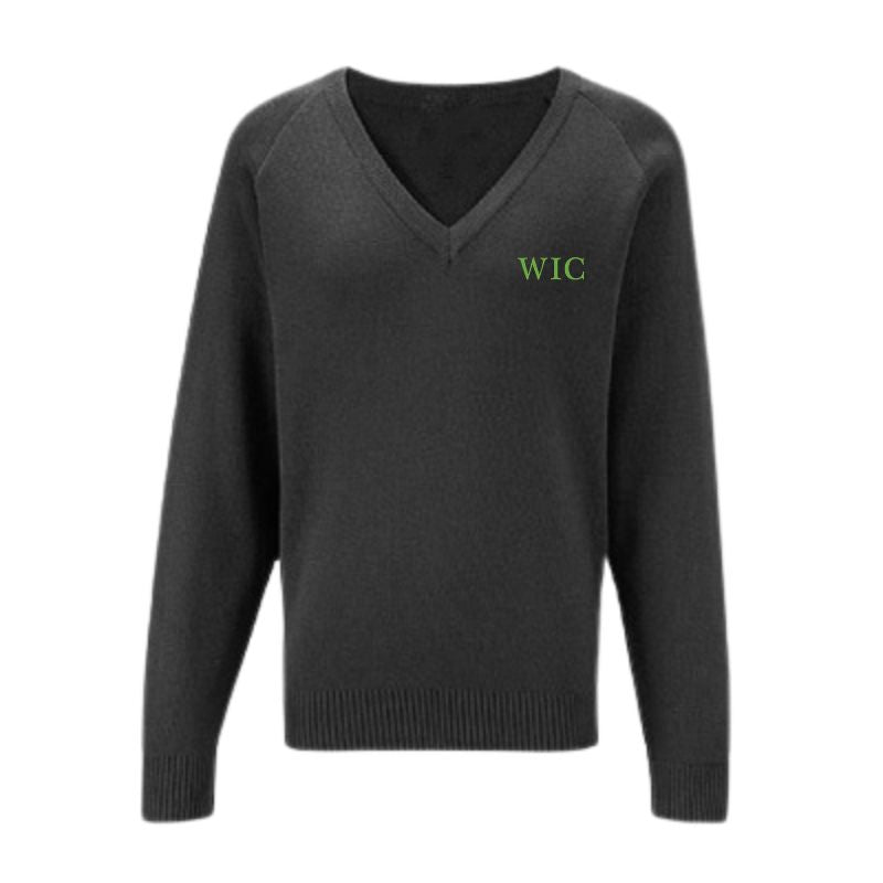 Black V-Neck Sweater (WIC 34)