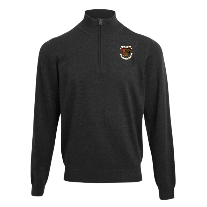 BCS Black 1/4 Zip Sweater (36)