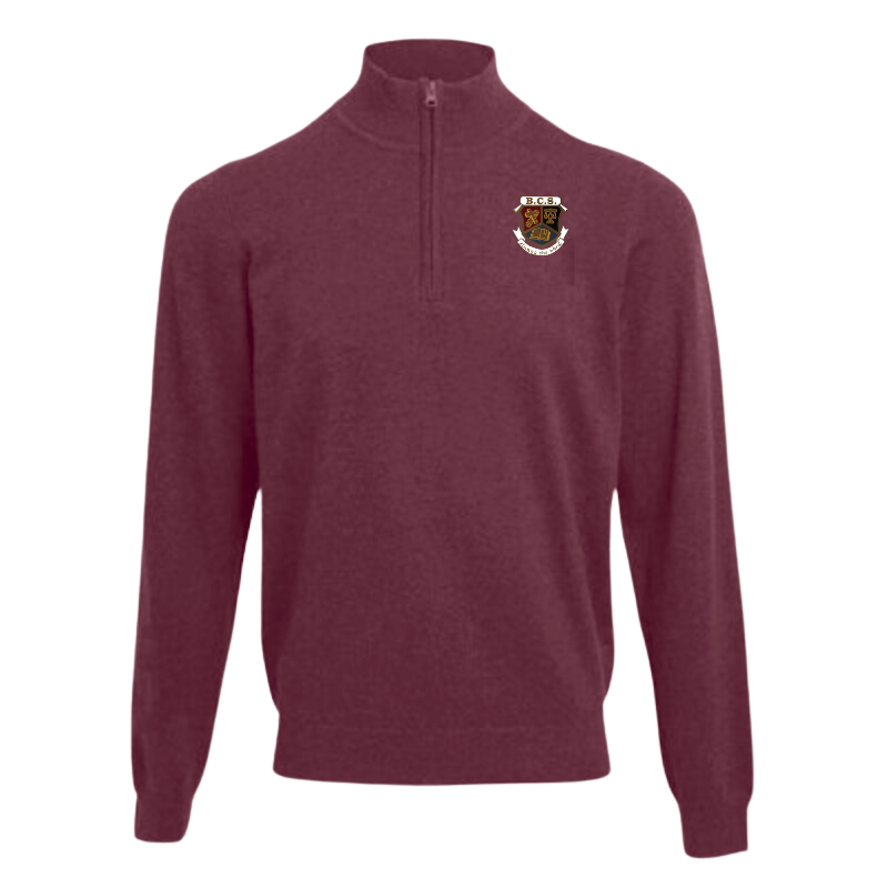 BCS Burgundy 1/4 Zip Sweater (28)