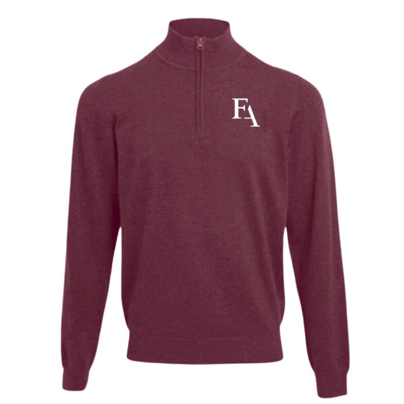 FAV Burgundy 1/4 Zip Sweater (38)