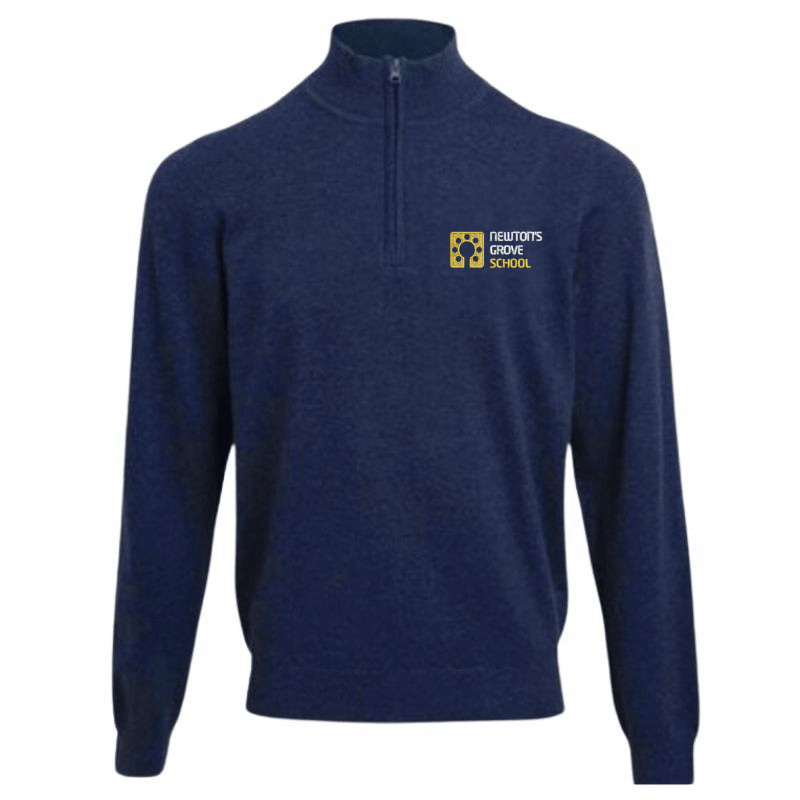 Pull NGS bleu marine à fermeture éclair 1/4 (44)