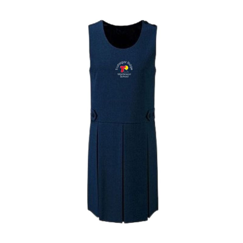 TRM Navy Triple Pleat Tartan Tunic (7)