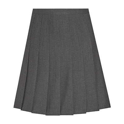 Grey Senior Stitched Down Knife Pleated Skirt (26)