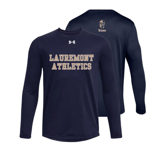 UA Womens Long Sleeve Locker T - LMT (NAV WL)