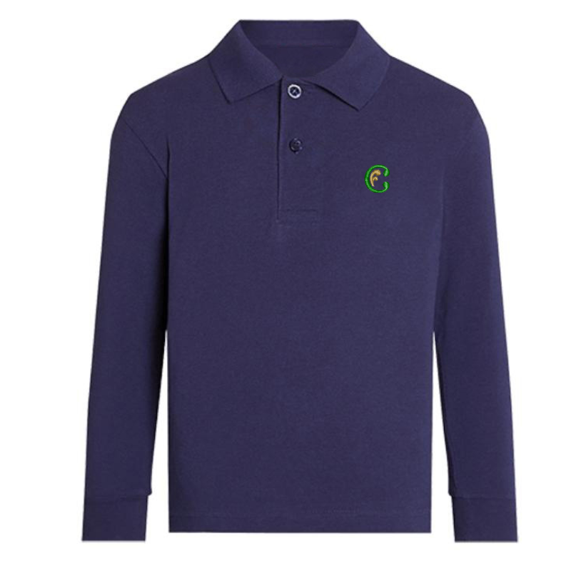 CM0 Navy Premium Long Sleeve Polo (AXL)