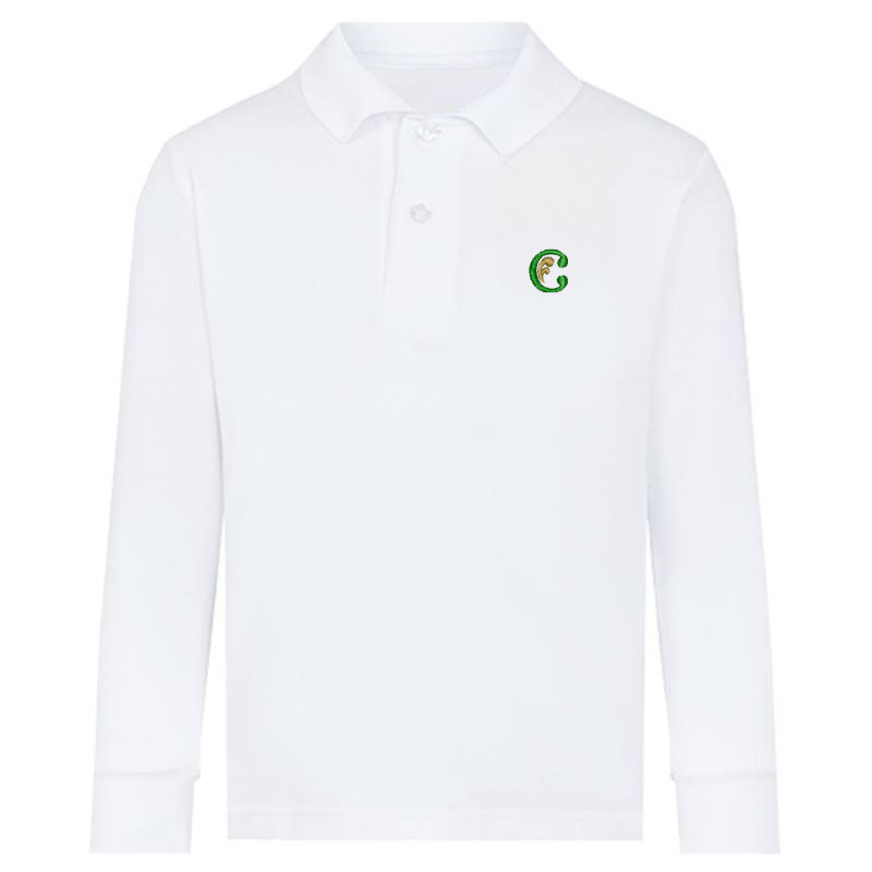 CM0 White Premium Long Sleeve Polo (13)
