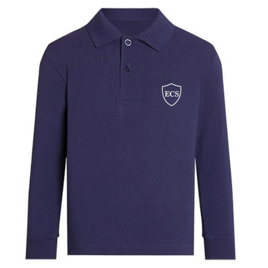 Polo à manches longues ECS Navy Premium (11)