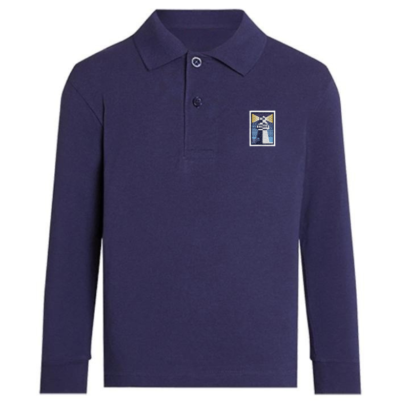 OCS Navy Premium Long Sleeve Polo (3)