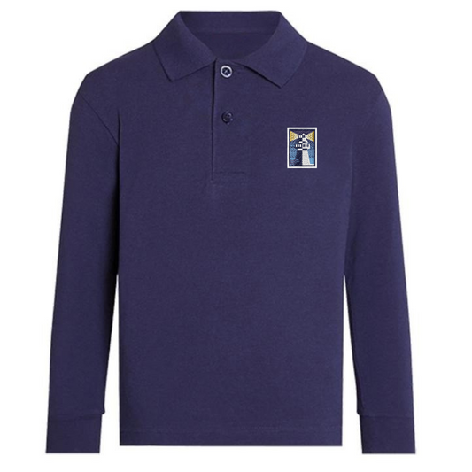 OCS Navy Premium Long Sleeve Polo (AL)