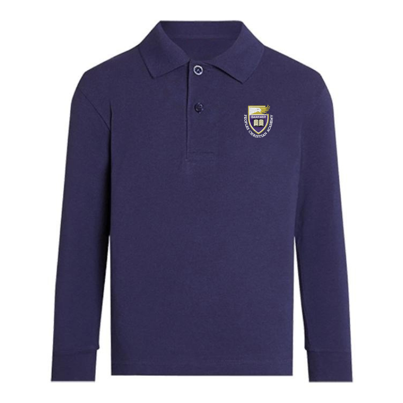 Navy PCA Premium Long Sleeve Polo (9)
