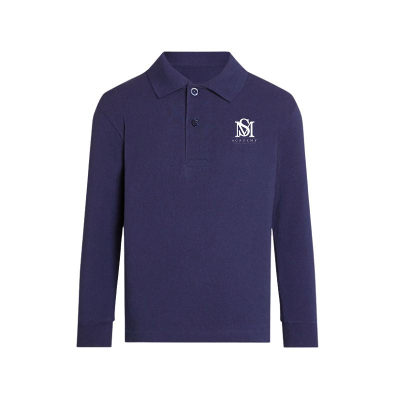 SMA Navy Premium Long Sleeve Polo (9)