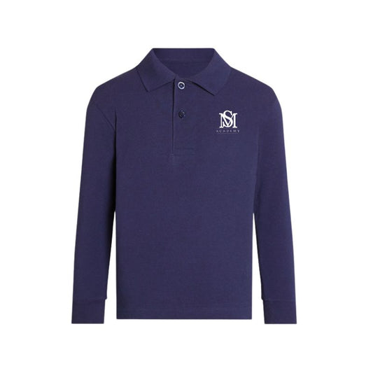 SMA Navy Premium Long Sleeve Polo (11)