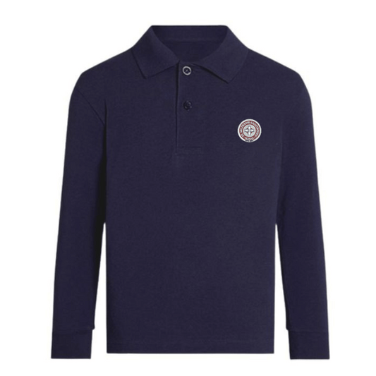 Polo à manches longues SML Navy Premium (AL)