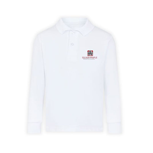 SMM White Premium Long Sleeve Polo (1)