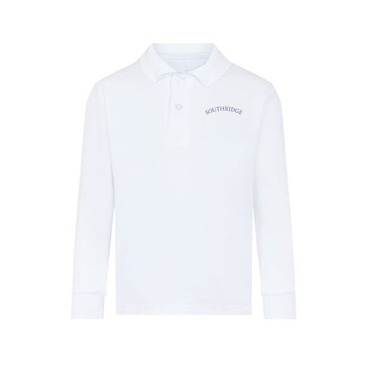 White Premium Long Sleeve Polo (SRS AXL)