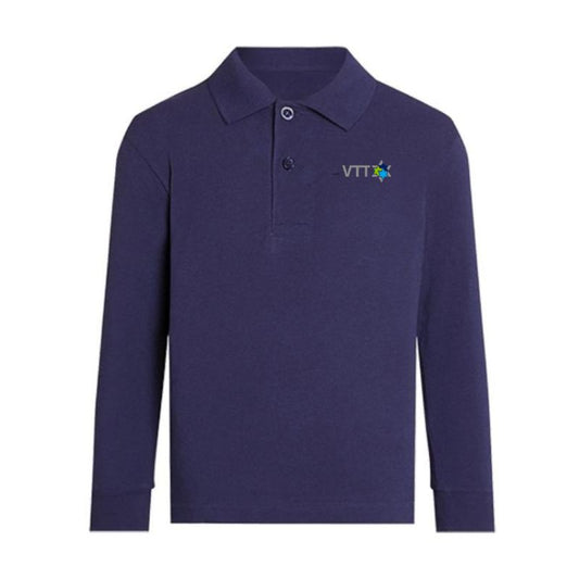 Navy Premium Long Sleeve Polo (TAL AL)