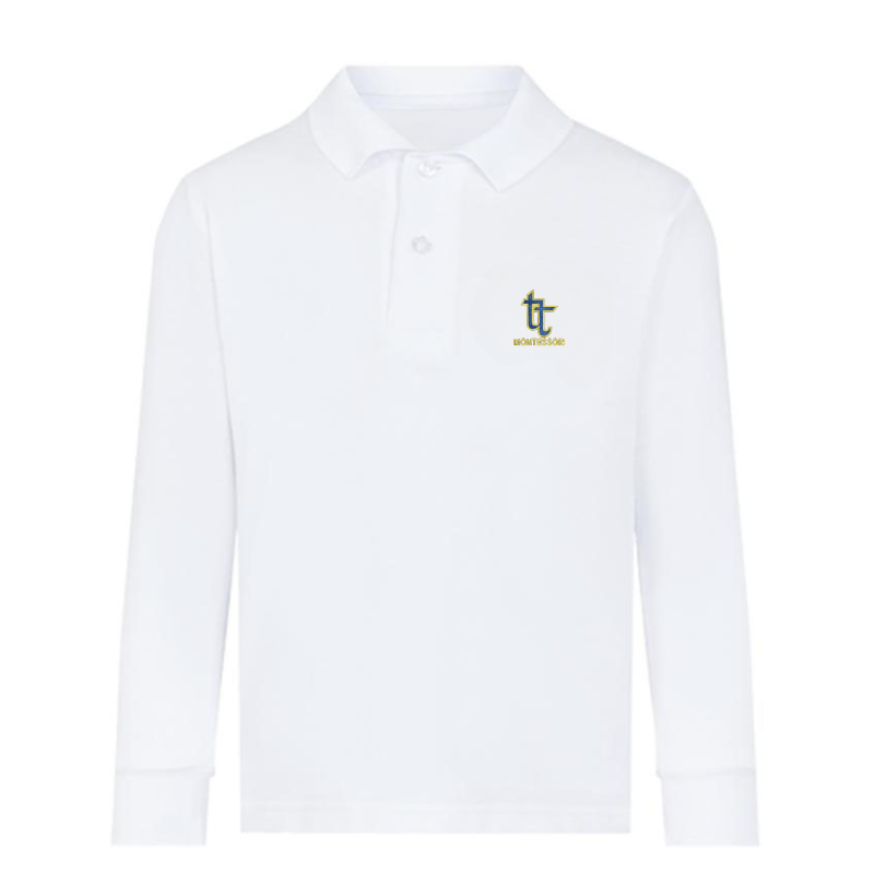 TTM White Premium Long Sleeve Polo (7)