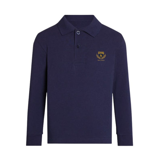 WIS Navy Premium Long Sleeve Polo (AS)