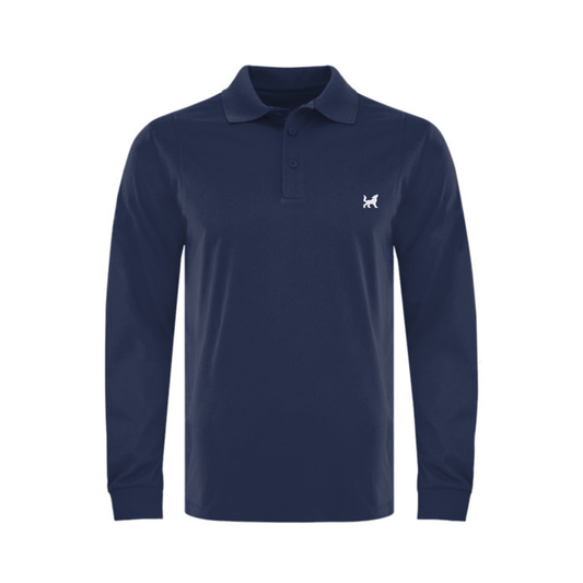 Navy Premium Long Sleeve Polo (WPG AL)