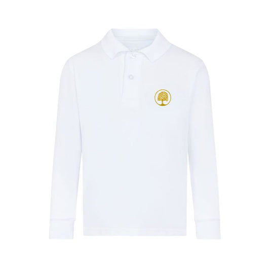 White Premium Long Sleeve Polo (WWS 2XL)